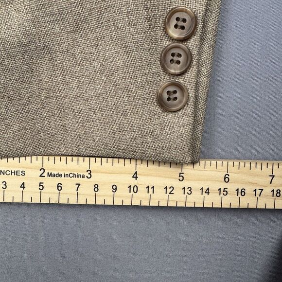 Vintage Levi Panatela Sportswear Men's Size 38S Heathered Brown Suit Coat Jacket - Picture 9 of 15